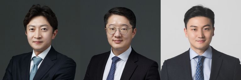 유튜브 '로이어프렌즈-변호사 친구들'을 운영하고 있는 법무법인 LF의 손병구 변호사, 박성민 변호사, 이경민 변호사. /로톡DB
