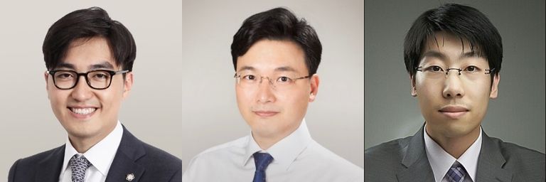 법무법인 유화 부산의 송현우 변호사, 법무법인 AK의 박기범 변호사, 법무법인 태일의 김도윤 변호사. /로톡DB