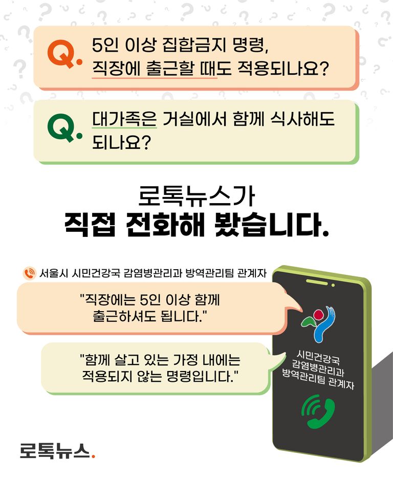 수도권에 5인 이상 집합금지 명령이 내려진 가운데, 이를 접한 사람들이 가장 많이 궁금해하는 질문을 대신 해봤다. /그래픽=조소혜 디자이너