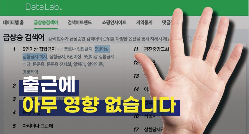 23일부터 '5인 이상 집합금지'라고요? 그럼 출근하면 안 되나요? 기사 관련이미지