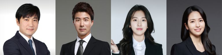 (왼쪽부터) '법무법인 화현'의 한용희 변호사, '법무법인 정향'의 유진영 변호사, '심앤이 법률사무소'의 심지연 변호사, '법무법인&nbsp;최선'의 정다은 변호사. /로톡DB
