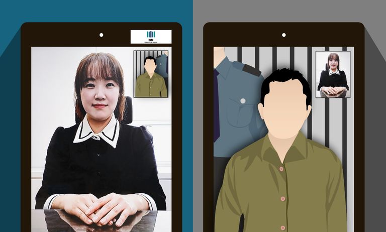 남소정 검사의 아이디어로 태블릿 PC를 도입한 후 검사들의 화상 면담률이 높아졌다고 했다. /그래픽 및 편집=조소혜 디자이너