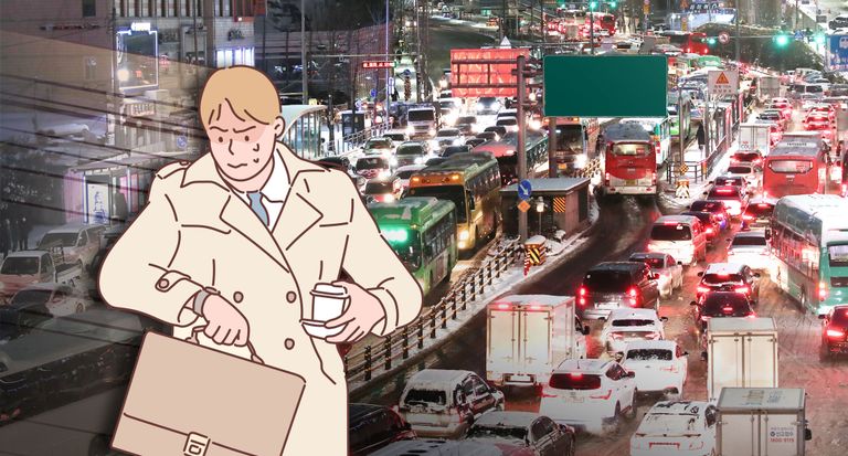 폭설로 인한 지각⋯"반차쓰세요"는 불법, "월급에서 뺄게요"는 합법 기사 관련이미지