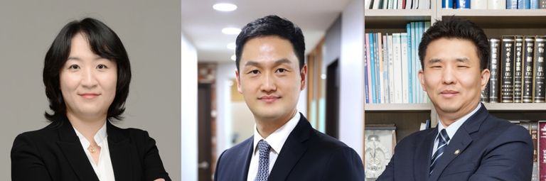 '법률사무소 선의'의 오지은 변호사, '법무법인 문장'의 임원택 변호사, '법무법인 우성'의 정필승 변호사. /로톡DB