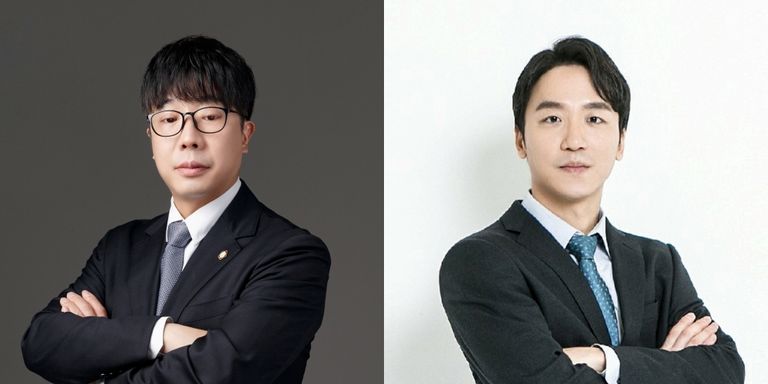 법무법인(유) 강남의 이필우 변호사, 옳은 법률사무소의 강승구 변호사. /로톡DB