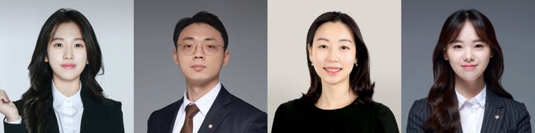 (왼쪽부터) 심앤이 법률사무소의 심지연 변호사, 법률사무소 예우의 이우석 변호사, 법무법인 해자현의 조은결 변호사, 법률사무소 나란의 신효은 변호사. /로톡DB