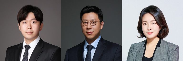 (왼쪽부터) 법무법인 한원의 고광욱 변호사, 법무법인 오현의 유웅현 변호사, 법무법인 오현의 이고은 변호사. /로톡DB