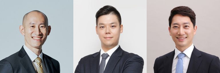 '법무법인 시월'의 류인규 변호사, '법무법인(유) 에이스'의 옥민석 변호사, '법무법인 온세상'의 설현섭 변호사. /로톡DB