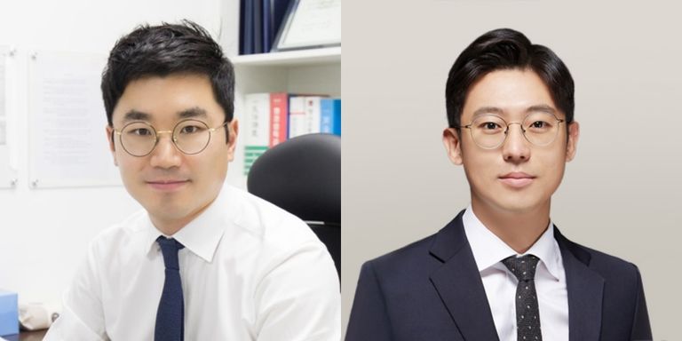 '법무법인 현재'의 조석근 변호사, '법무법인 명재'의 김성훈 변호사. /로톡DB