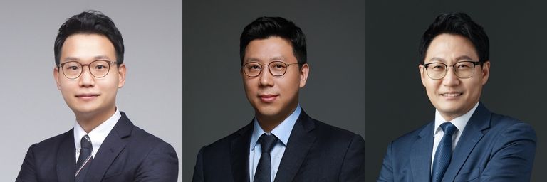 (왼쪽부터) '법률사무소 원탑'의 권재성 변호사, '법무법인 오현'의 유웅현 변호사, '제이앤유파트너스 법률사무소'의 엄진 변호사. /로톡DB