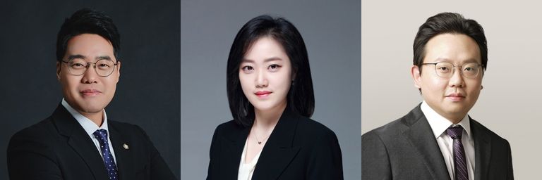 (왼쪽부터)법무법인 비츠로의 정현우 변호사, 법률사무소 진률의 김진휘 변호사, 법무법인 오른의 박석주 변호사. /로톡DB
