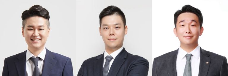 (왼쪽부터) 서울종합법무법인의 류제형 변호사, 에스제이파트너스의 옥민석 변호사, 법률사무소 파운더스의 하진규 변호사. /로톡DB