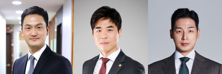 (왼쪽부터) '법무법인 문장'의 임원택 변호사, '더프렌즈 법률사무소'의 이동찬 변호사, '광덕안정 구로 법률사무소'의 문건일 변호사. /로톡뉴스 DB·문건일 변호사 제공