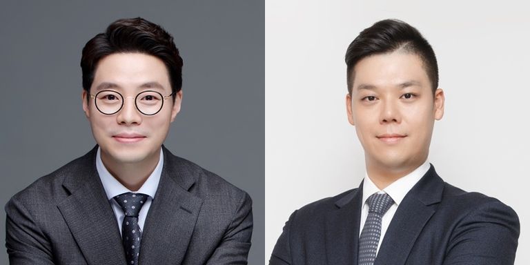 (왼쪽부터) '법무법인 화평'의 이광웅 변호사, '에스제이파트너스'의 옥민석 변호사. /로톡DB