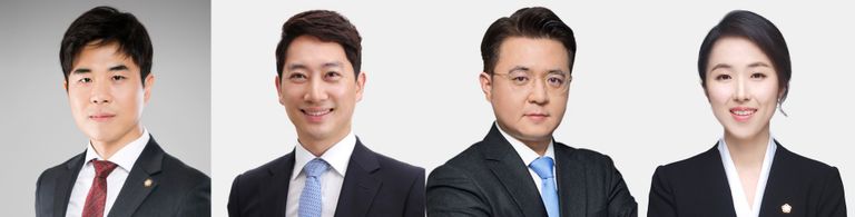 '더프렌즈 법률사무소'의 이동찬 변호사, '법무법인 온세상'의 설현섭 변호사,' JY법률사무소'의 이재용 변호사, '법무법인 세창'의 추선희 변호사. /로톡DB⋅로톡뉴스DB