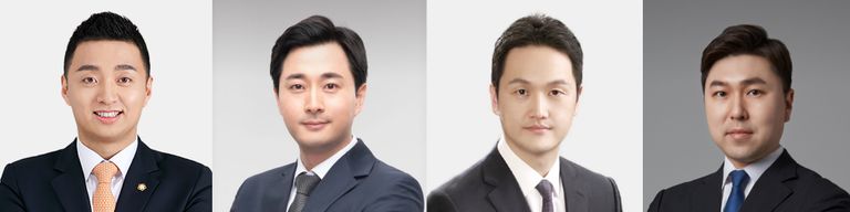 '법률사무소 나란'의 서지원 변호사, '마이법률사무소'의 김지혁 변호사, '법무법인 문장'의 임원택 변호사, '법률사무소 확신'의 황성현 변호사. /로톡DB⋅로톡뉴스DB