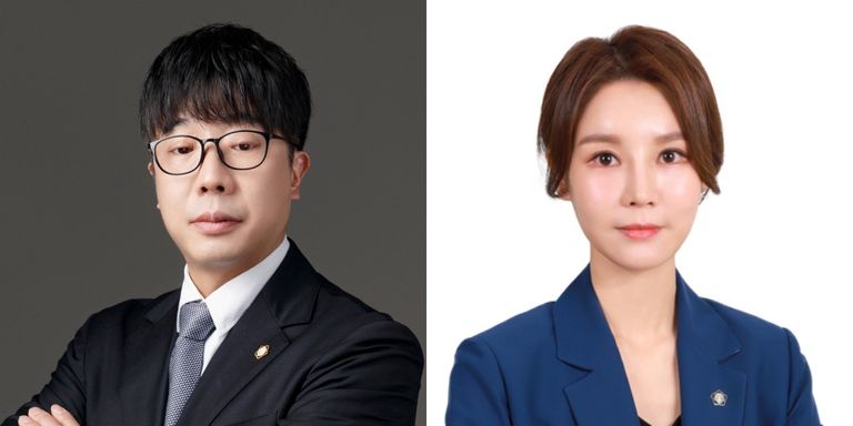 '법무법인(유) 강남'의 이필우 변호사, '태연 법률사무소'의 김태연 변호사. /로톡뉴스·로톡 DB