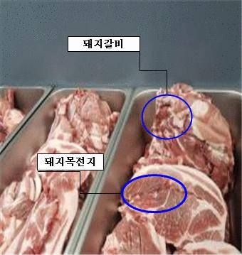 지난 2019년 10월 부산시 특별사법경찰에 의해 고기를 섞어 판매한 사실이 적발된 명륜진사갈비. /부산시⋅그래픽=조소혜 디자이너