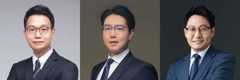 (왼쪽부터) '법률사무소 원탑'의 권재성 변호사, '유승 종합법률사무소'의 신동희 변호사, '법무법인 새로'의 엄진 변호사. /로톡DB