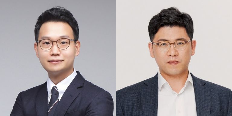 '법률사무소 원탑'의 권재성 변호사, '법률사무소 태희'의 김경태 변호사. /로톡DB