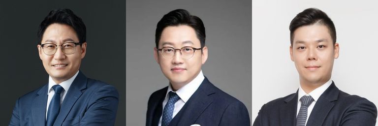 (왼쪽부터) '법무법인 새로'의 엄진 변호사, '법무법인(유한) 명천'의 손수범 변호사, '에스제이파트너스'의 옥민석 변호사. /로톡DB