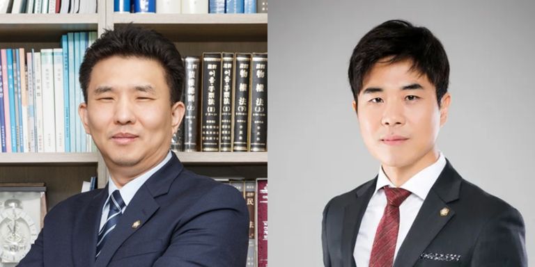'법무법인 우성'의 정필승 변호사, '더프렌즈 법률사무소'의 이동찬 변호사. /로톡뉴스DB⋅로톡DB