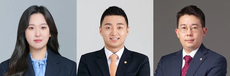 '심앤이 법률사무소'의 심지연 변호사, '법률사무소 나란'의 서지원 변호사, '법무법인 로베이스'의 최승준 변호사. /로톡DB