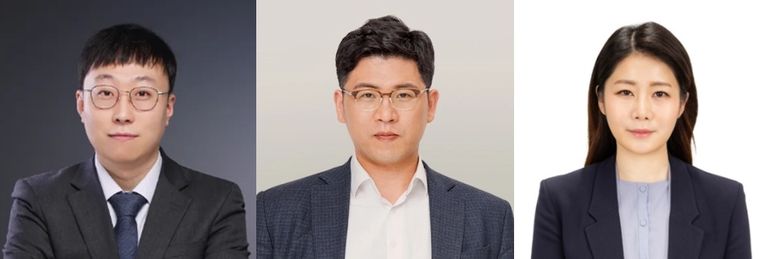 'LUX 법률사무소'의 김정조 변호사, '법률사무소 태희'의 김경태 변호사, '법무법인 정의'의 김지혜 변호사. /로톡DB⋅로톡뉴스DB