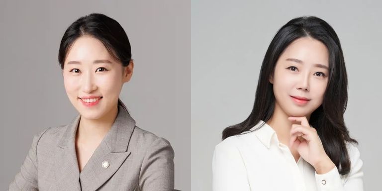 '지혜 법률사무소'의 류지혜 변호사, '다품 법률사무소'의 한지은 변호사. /로톡DB