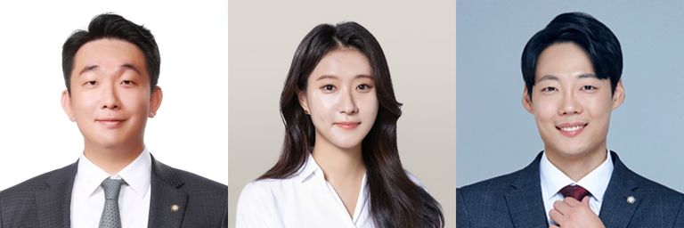 법률사무소 파운더스의 하진규 변호사, 법무법인 명재의 하나 변호사, 법무법인 해율의 김형철 변호사. /로톡·로톡뉴스 DB