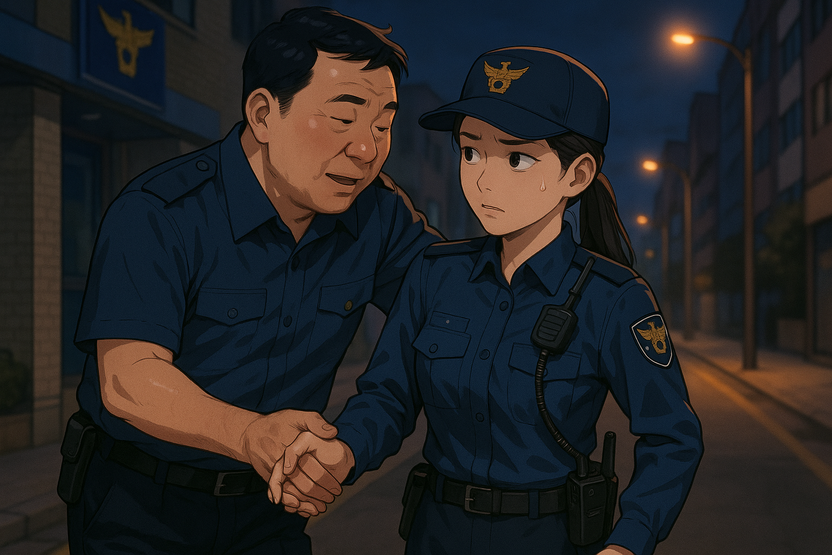 "헤어지기 아쉽다 뽀뽀" 부하 여경 손깍지 끼고 추행한 50대 경찰 간부 기사 관련이미지