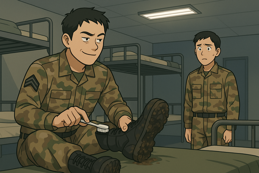 말년병장, 후임병 성추행하고 군화 닦게 한 뒤 베개에 침 뱉어 기사 관련이미지