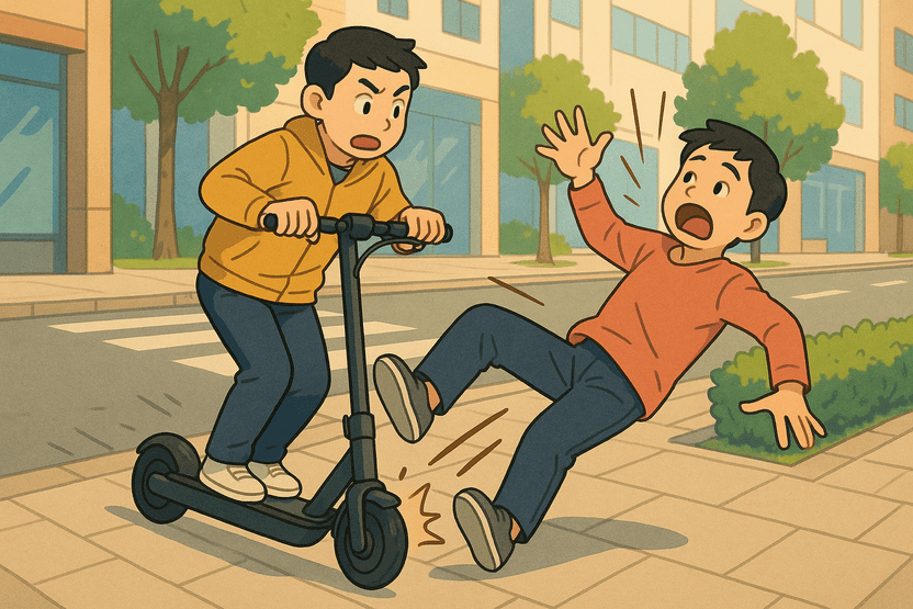 “전동킥보드, 인도에서 타지 마세요”…인도에서 타다 사고낸 30대 '빨간 줄' 전과 기사 관련이미지