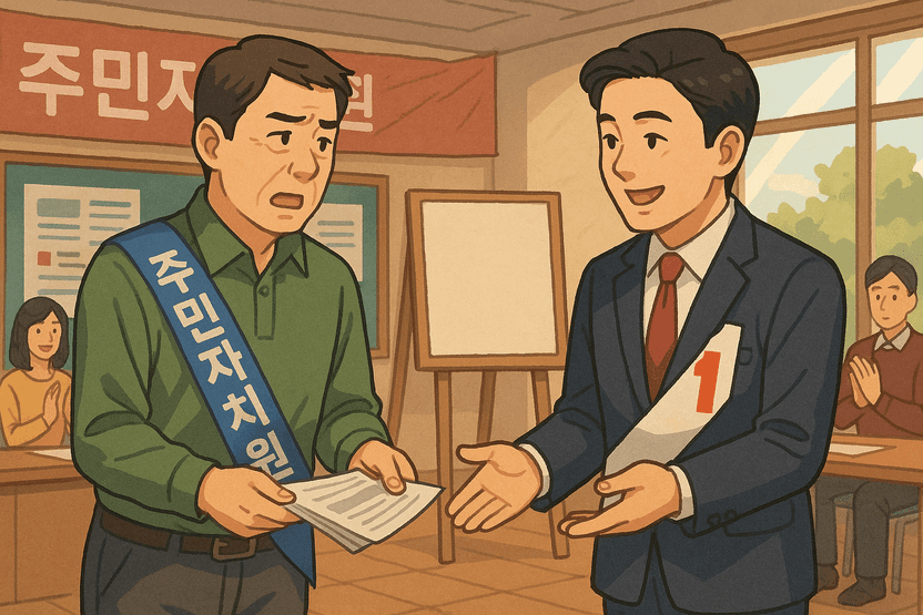 명칭만 다르다고? 대법원 '주민자치회 위원도 선거운동 금지'...200만원 벌금형 확정 기사 관련이미지