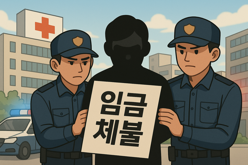 '임금은 국가가, 나는 몰라' 고액 임금 또 체불한 요양병원장 구속 기사 관련이미지