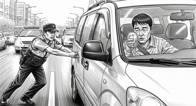 차량 문고리 잡은 경찰관 10m 끌고 갔지만 무죄 받은 운전자 기사 관련이미지