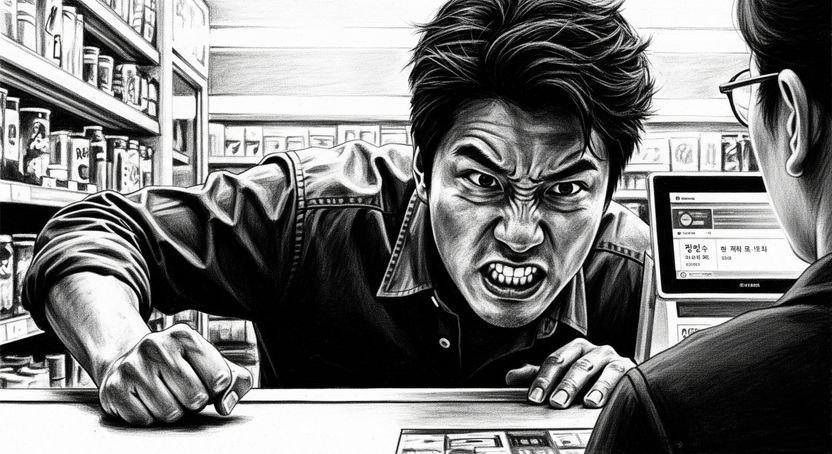 호스트바 직원, 편의점서 4개월간 9차례 난동·협박으로 징역형 기사 관련이미지