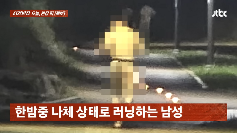 한밤중 안산 산책로서 '알몸 질주'한 남성, 붙잡히면 어떤 처벌 받나 기사 관련이미지