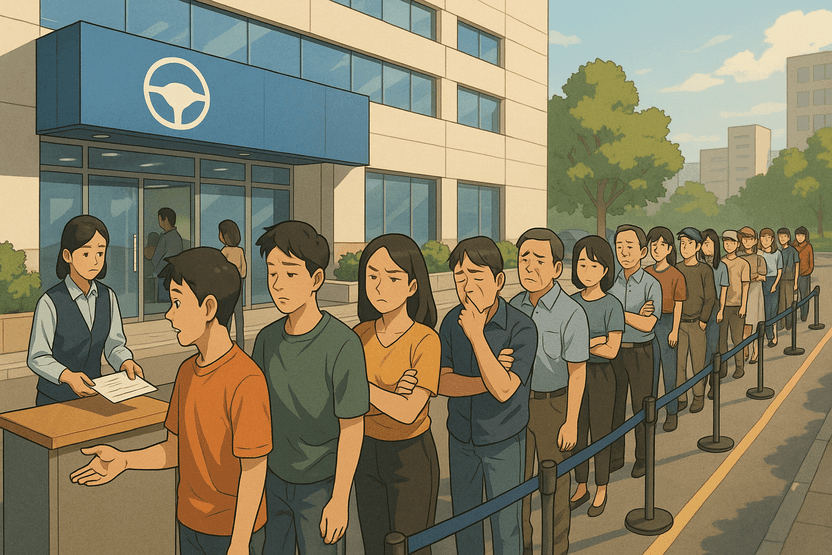 운전면허증 갱신, 지금 하세요⋯490만명 쏟아지는 연말엔 4시간 기다릴 수도 기사 관련이미지