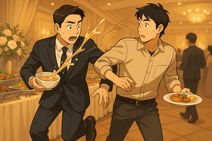 결혼식 뷔페서 '툭' 부딪혔을 뿐인데… "명품 신발값 다 물어내" 기사 관련이미지