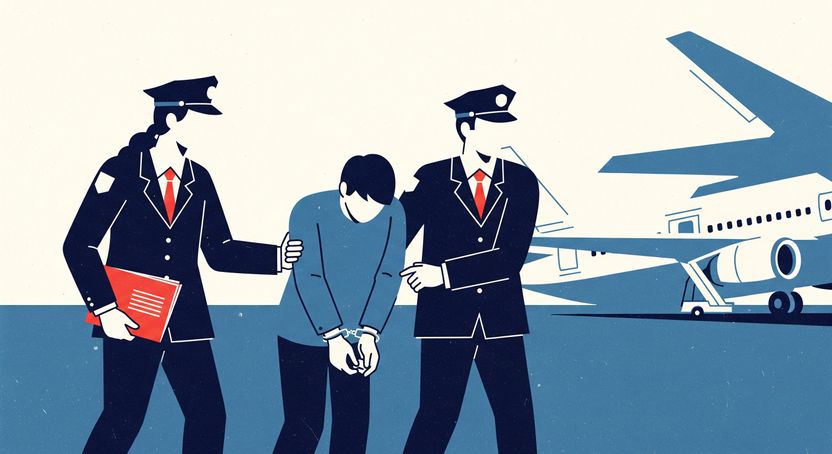 성폭력 외국인, 19개월 출국 거부하다 결국 강제 호송 퇴거 기사 관련이미지