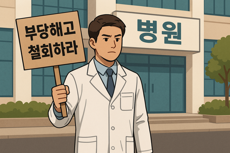 당일 해고도 모자라 '고소'까지…병원장 갑질에 1인 시위로 맞선 의사의 운명은? 기사 관련이미지