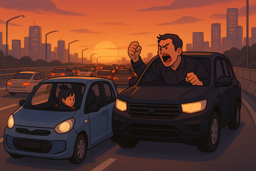 끼어들기 막자 날아온 욕설…도로 위 무법자에게 법적 책임 묻는 법 기사 관련이미지