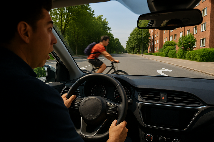 갑자기 튀어나온 자전거, 스치지도 않았는데 뺑소니 신고 당할까요? 기사 관련이미지