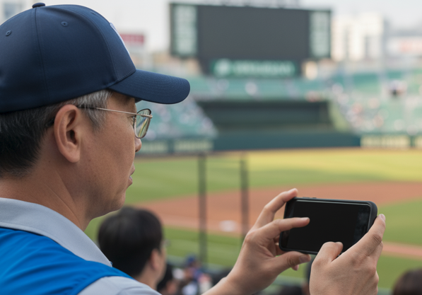 야구장 '몰카' 논란에 휩싸인 남성, 경찰 수사 착수 기사 관련이미지