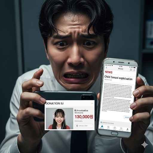 "가족에게도 말 못해"...BJ에 5만원 보냈다가 '성착취 공범' 될 위기 기사 관련이미지