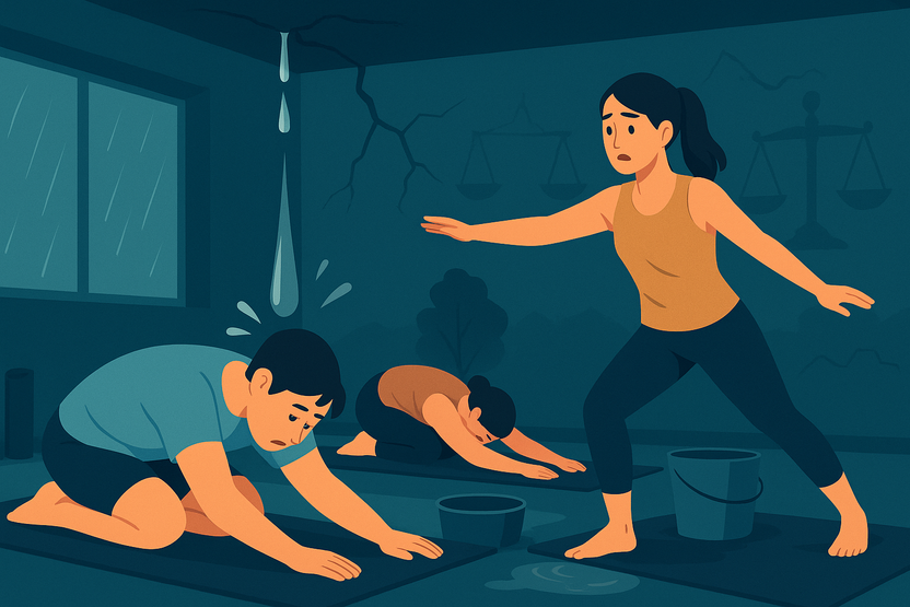 비만 오면 물이 뚝뚝…1년 넘게 버틴 요가원장, 결국 건물주에 소송 결심 기사 관련이미지