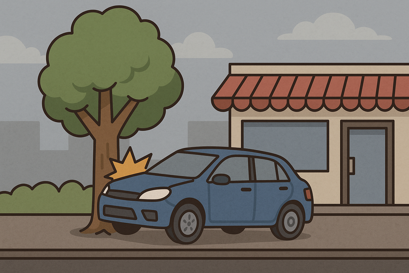 "당신 차가 나무 들이받는 소리에 넘어졌다"… 황당한 보험금 요구, 법적 쟁점은 기사 관련이미지