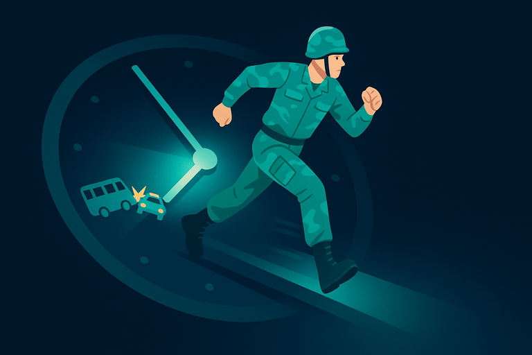 전역 19일 전, 교통사고로 복귀 30분 늦었는데…"무조건 처벌" 협박한 간부 기사 관련이미지