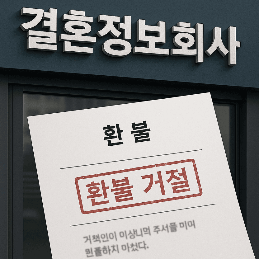 결혼정보회사 322만원 '먹튀' 논란…만남 0회인데 "기간 만료" 환불 거부 기사 관련이미지